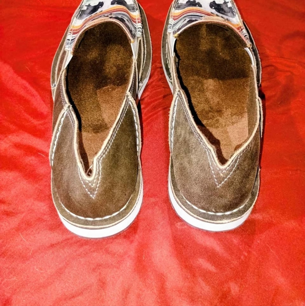 Ariat Brown Suede-Buffalo Slip-On - Picture 5 of 5